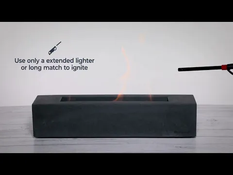 Colsen Rectangular Tabletop Fire Pit